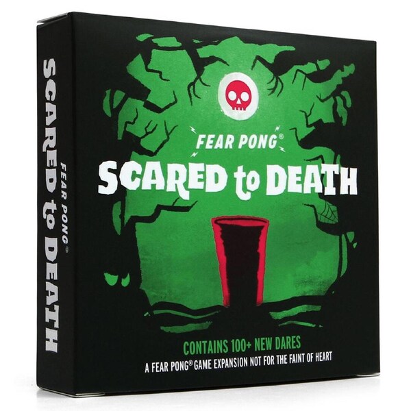 56pc Cut Games Fear Pong Scared To Death Drinking Card Game Expansion 21y+