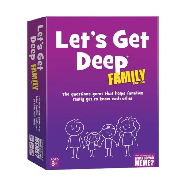 What Do You Meme Let's Get Deep Family Edition Card Game Travel/Party Play 8+