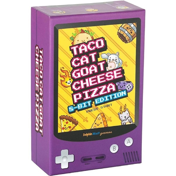 Taco Cat Goat Cheese Pizza 8-Bit Edition Pack Fast-Paced Card Board Party Game