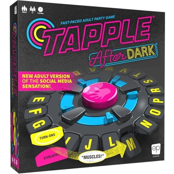 The Op Tapple After Dark Fast-Paced Fun Party Card Game w/ Wheel & Rules 18y+