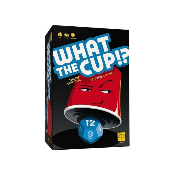The Op What The Cup!? Party Card/Dice/Cup/Chips Play Game Set 3-6 Players 12y+