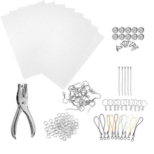 DIY Creative Craft 182 Heat Shrink Plastic Sheet Kit Blank Shrink Film Art Paper