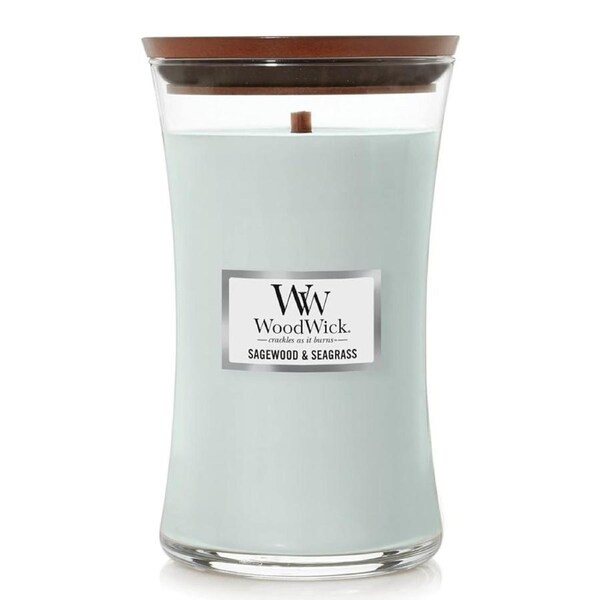 WoodWick Sagewood & Seagrass Large Scented Candle