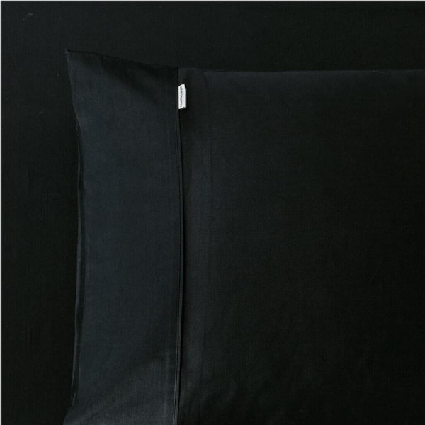 400 Thread Count Fitted sheet King Bed Extra Depth Black