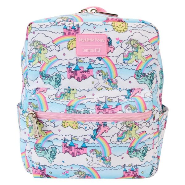 Loungefly My Little Pony Sky Scene All-Over-Print Small Nylon Mini Backpack