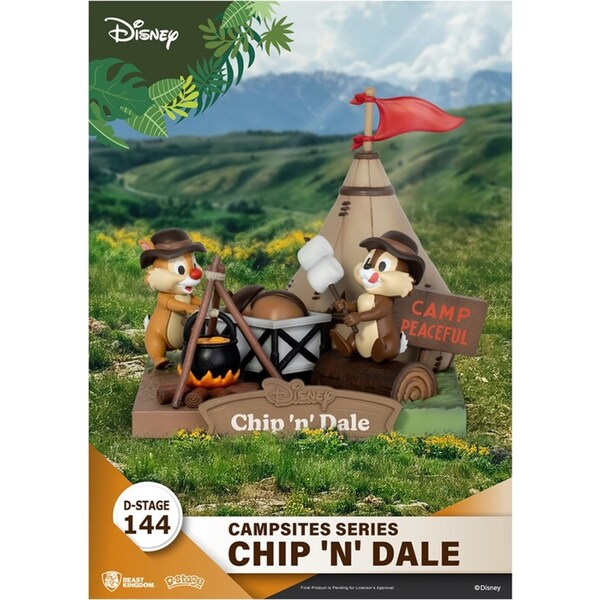 Beast Kingdom D Stage Disney Campsites Series Chip n Dale Figurine Model