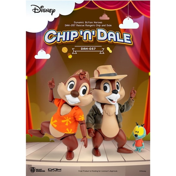 Beast Kingdom DAH Rescue Rangers Chip and Dale Decorative Figurine Model