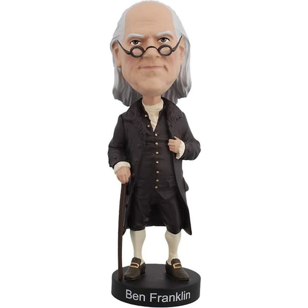 Royal Bobbles Bobblehead Ben Franklin Version 2 Decorative Figurine Model