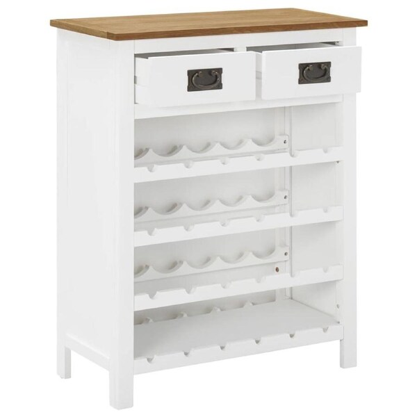 Wine Rack Display Storage Holds 24 Bottles Wooden Stand Organiser Cabinet Decor