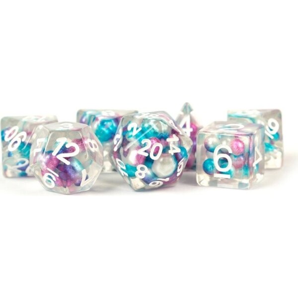 MDG Resin Pearl Polyhedral Gaming Dice for Tabletop Roleplay Accessory 1.6cm