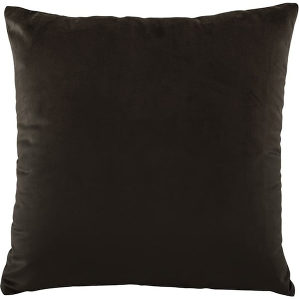 Bianca Vivid Coordinates Square Chocolate Velvet Decorative Cushion 43cm
