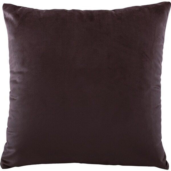 Bianca Vivid Coordinates Square Plum Velvet Decorative Cushion Pillow 43cm