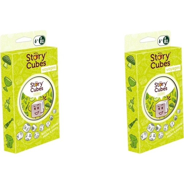 2x Rory's Story Cubes Voyages Blister Pack Set w/ Travel & Exploration Symbols