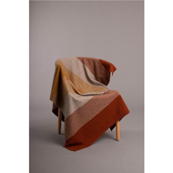 McDonald Possum Merino Ombre Throw- Harvest