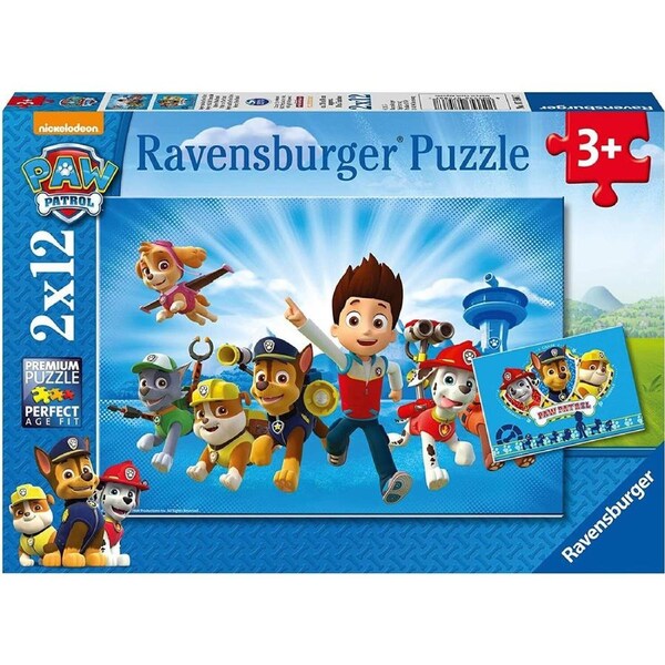 Ravensburger 2x 12pc Children Puzzle Set Paw Patrol and Ryder 3+ 07586