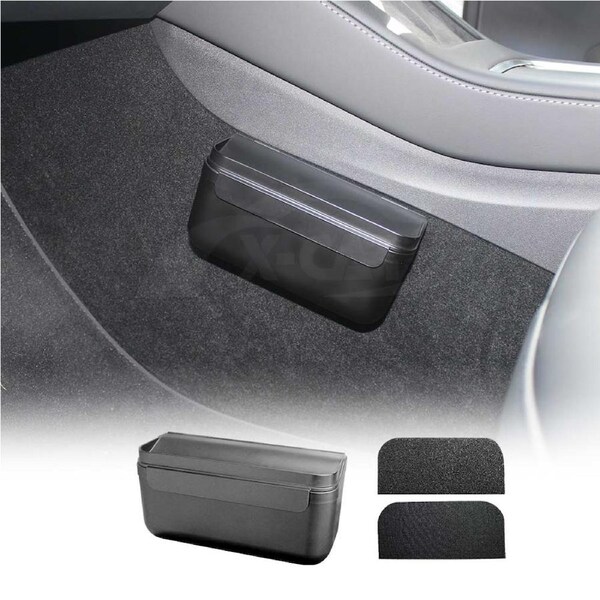 Universal Velcro TPE Center Console Side Storage Box Holder for Sunglass Holder Organizer Car Accessories