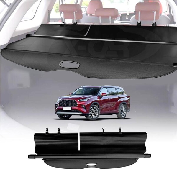 Retractable Cargo Cover for Toyota Kluger 2021-Onwards XRear Rack Partition Shelter Canvas Trunk Luggage Security Shield Shade