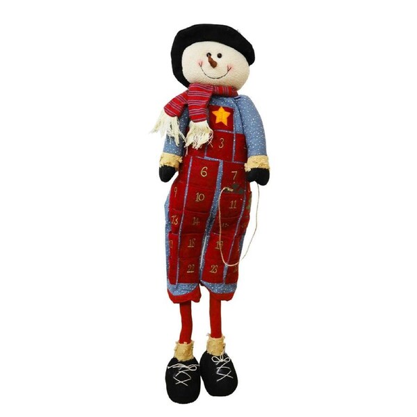 Christmas Count Down Advent Calendar Country Snowman