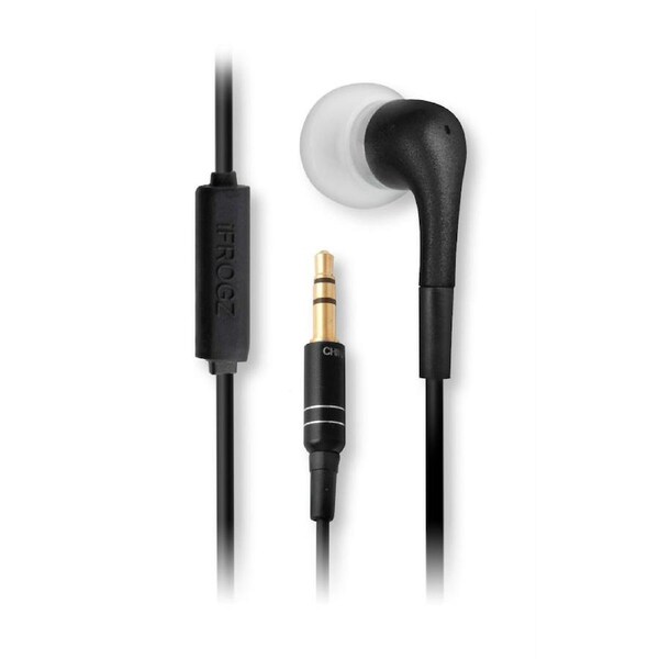 iFrogz Audio Luxe Audiophile Earphones with Microphone for iPhone Android -Black