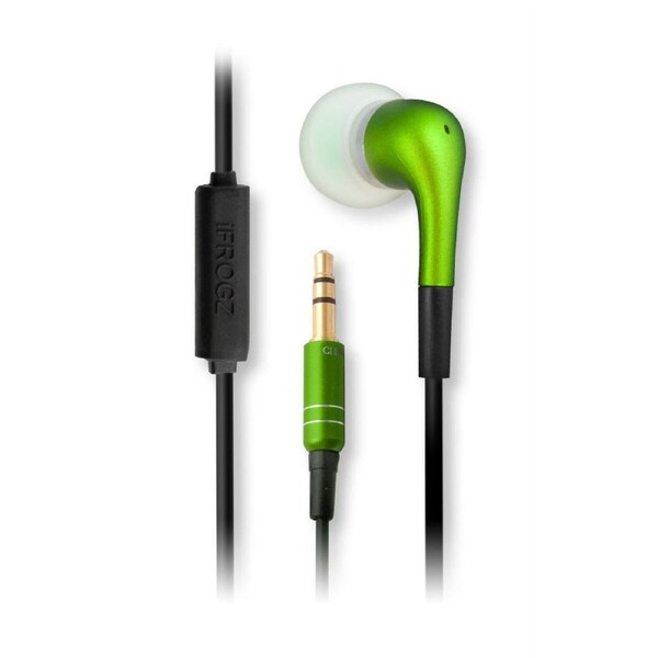 iFrogz Audio Luxe Audiophile Earphones with Microphone for iPhone Android -Blue