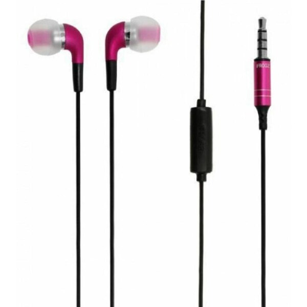iFrogz Audio Luxe Audiophile Earphones with Microphone for iPhone Android -Pink