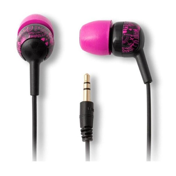 iFrogz EarPollution Crew Graffiti Earbuds for iPod,iPhone,iPad & Android-Pink