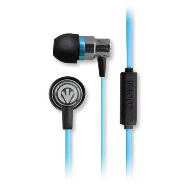 iFrogz Transport EarBuds for iPhone Android+In-Line Mic+Big Bass EP-TP-MIC-BLU