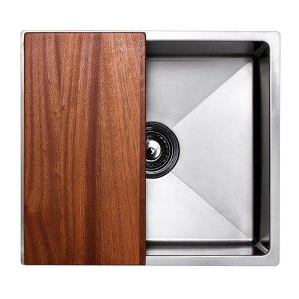 IAG Deluxe Undermount 1 Bowl Stainless Sink + Accessories