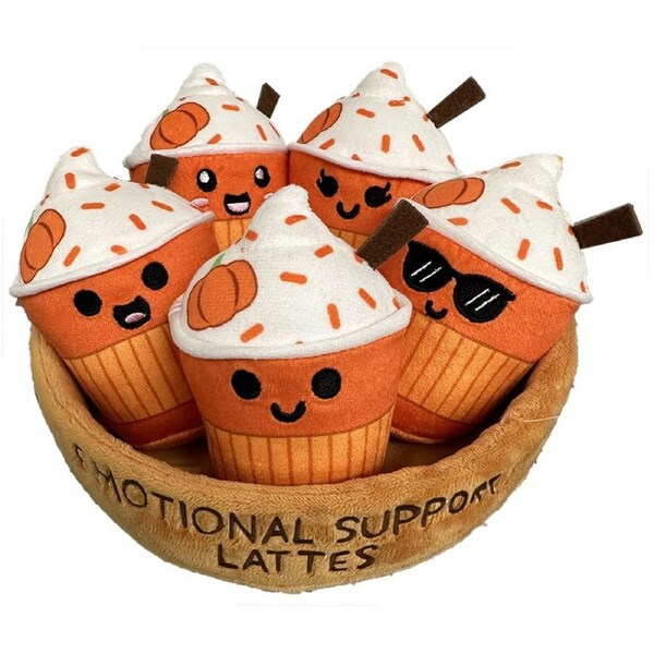 Emotional Support Fall Latte Plush Set