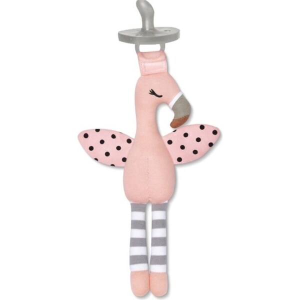 Organic Farm Buddies 24cm Franny Flamingo Small Buddy Kids Plush Animal Toy 0+
