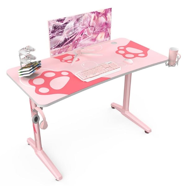 Eureka Ergonomic GIP-P47 Gaming Desk 120 x 60cm Pink