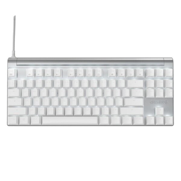 CHERRY MX 8.0 RGB Gaming Keyboard Silver/White Version MX Blue Switch