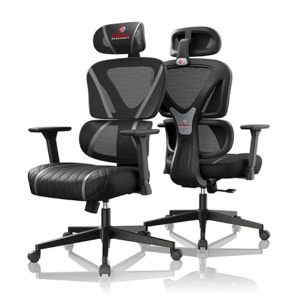 Eureka GC06 NORN Series Ergonomic Chair Black/Grey