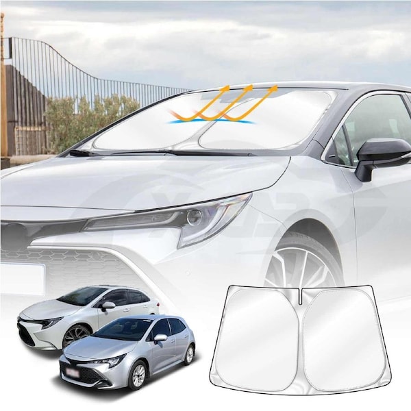 WindScreen Sun Shade for Toyota Corolla Hatch Sedan 2018-Onwards Blocks UV Rays Foldable Custom Wind Screen Sun Visor Protector