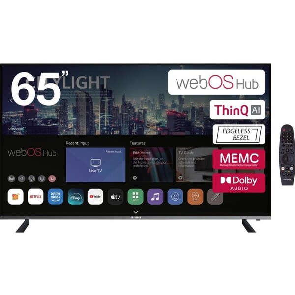 AIWA 65" 4K UHD WebOS Hub TV with Magic Remote