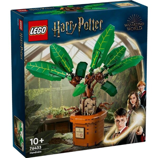 LEGO Harry Potter Mandrake Plant Toy, Magical Gift 76433