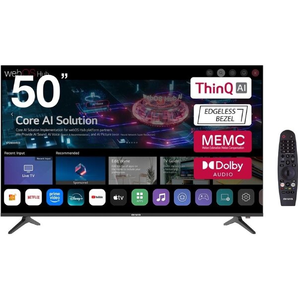 AIWA 50" 4K Ultra HD WebOS Hub TV with Magic Remote