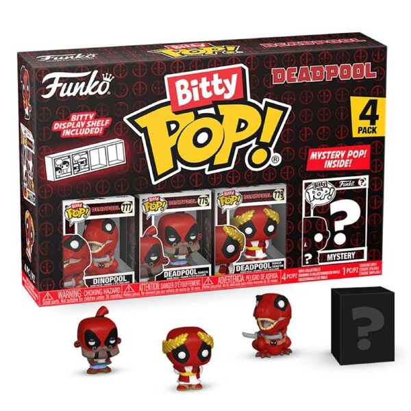 Deadpool Dinopool Bitty 4 Pack Funko POP! Vinyl
