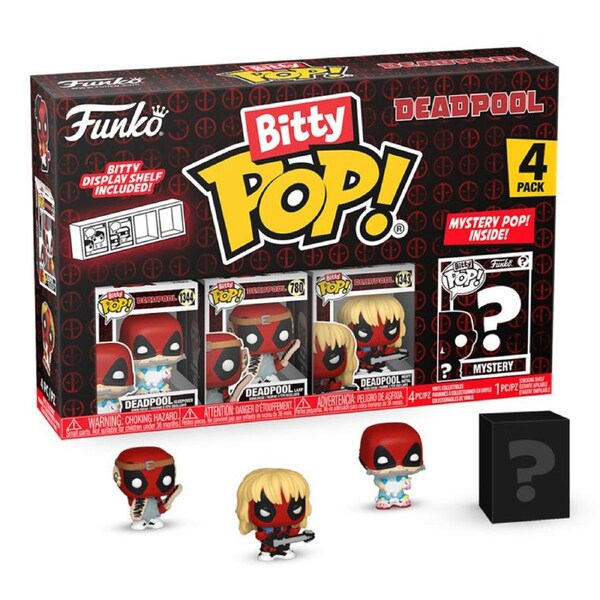Deadpool Sleepover Bitty 4 Pack Funko POP! Vinyl