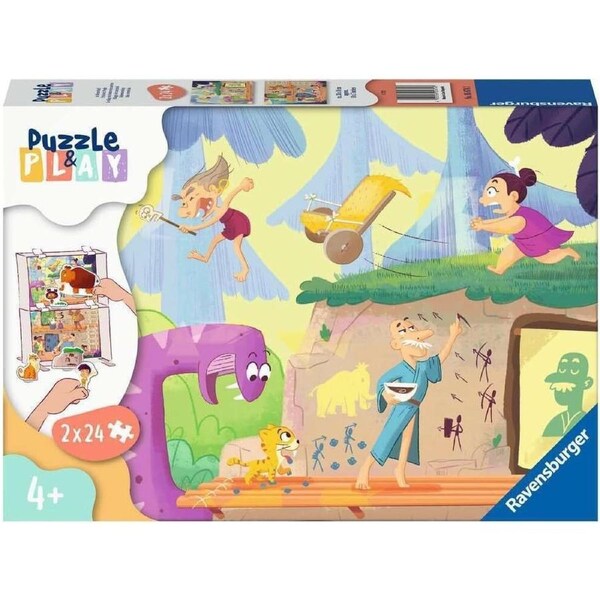 Ravensburger - Puzzle & Play Prehistoric People 2x24pc