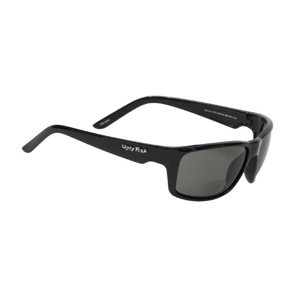 Ugly Fish Xenon +2.00 Bifocal PN3252 Black Frame/Smoke Lens Sunglasses