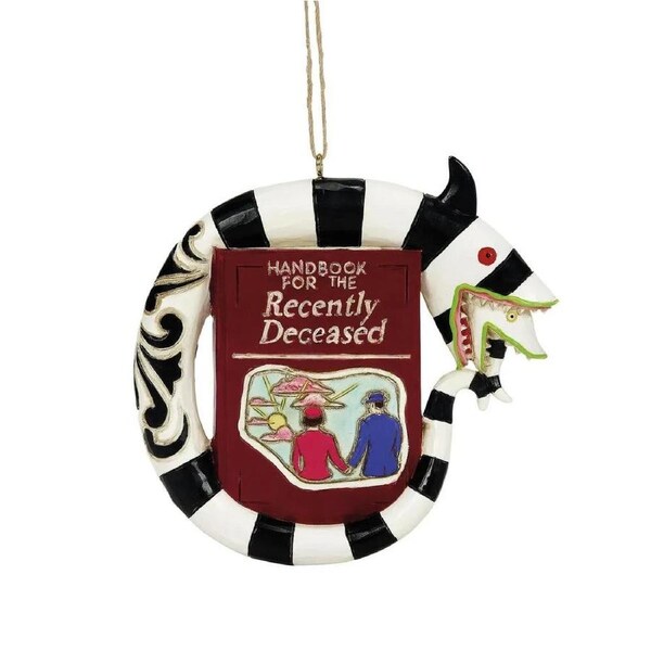 Beetlejuice by Jim Shore - Sand Worm & Book Hanging Ornament