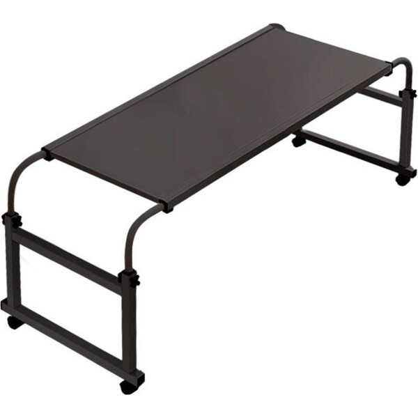 SOGA 120x45cm Black Cross Bed Movable Desk Table w/ Adjustable Length & Height