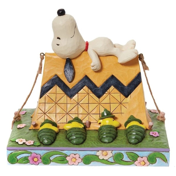 Peanuts by Jim Shore - Snoopy & Woodstock Camping Figurine 15.3cm