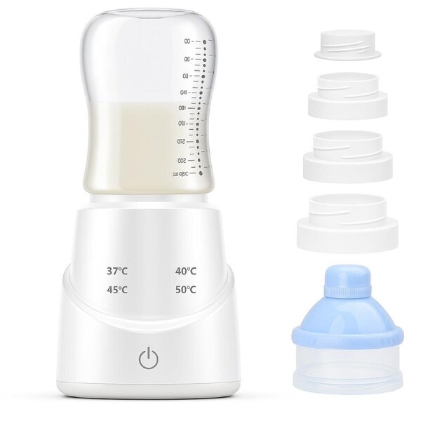 Advwin Portable Bottle Warmer, Fast Heating Bottle Warmer for Travel with 4 Apapters for Breastmilk or Formula