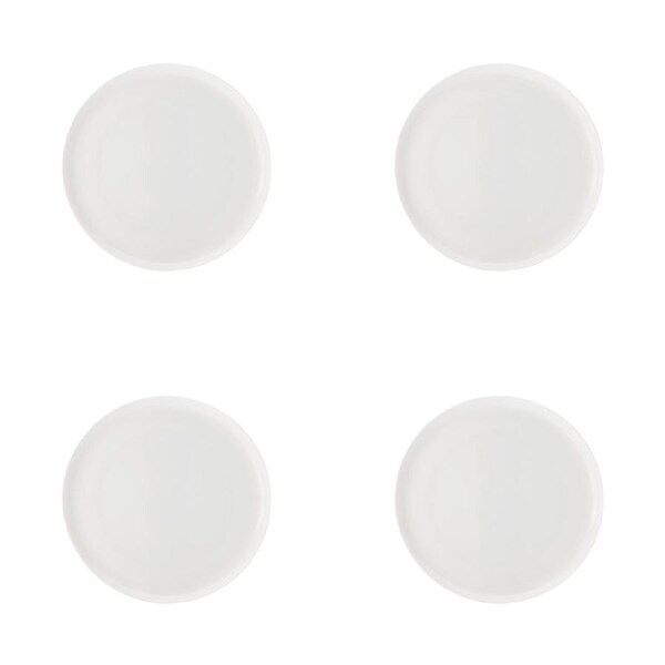 4x Maxwell & Williams Bone China 20cm Cashmere High Rim Coupe Plate Dish White