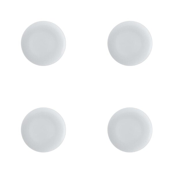 4x Maxwell & Williams Porcelain 23cm Basics Diamond Entree Plate Serving Dish WH