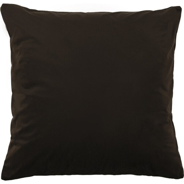 Bianca Vivid Coordinates Chocolate Velvet European Pillowcase Cover 65cm