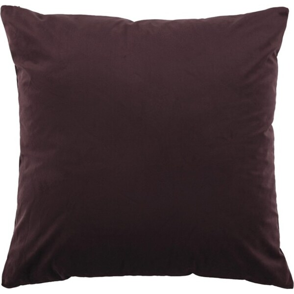 Bianca Vivid Coordinates Plum Soft Velvet European Pillowcase Cover 65cm
