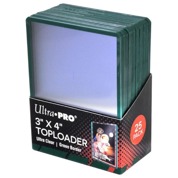 Ultra Pro: 3 X 4 Green Border Toploader 25ct